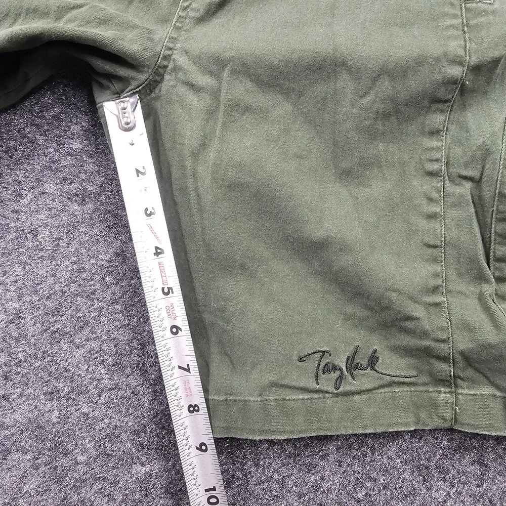 Tony Hawk Shorts Mens M Green Drawstring Elastic Waist Stretch Casual Skate